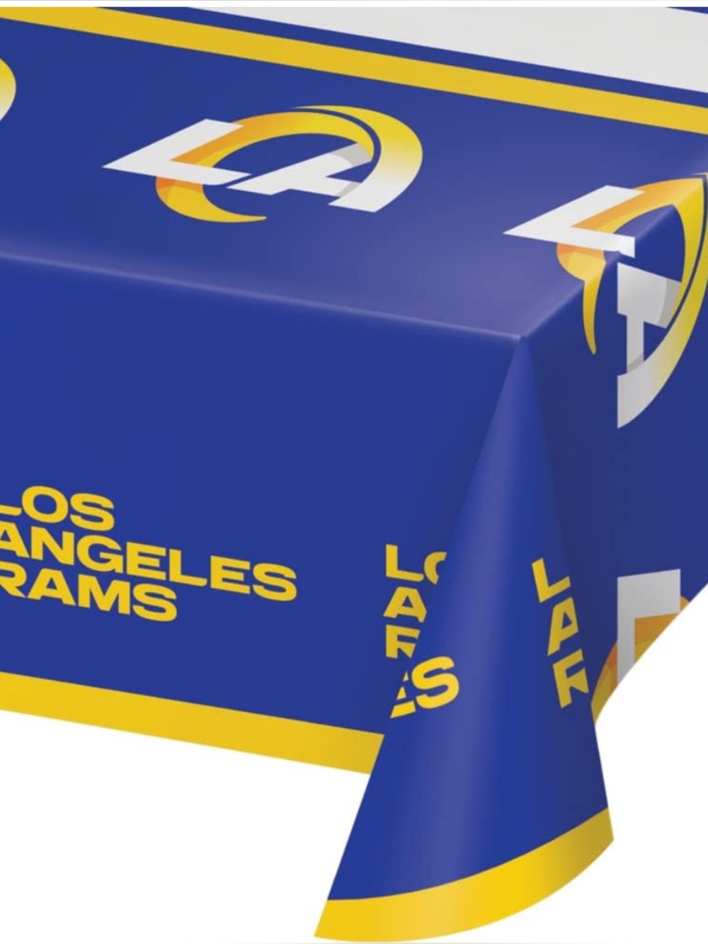 NFL Los Angeles Rams Plastic Table Cover 54x102 New
